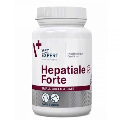 Гепатіалє форте VetExpert Hepatiale Forte для собак дрібних порід та котів, 40 капсул