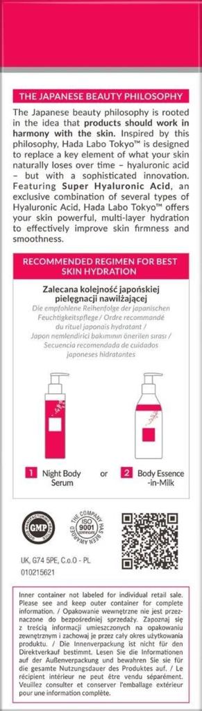 Молочко для тіла Hada Labo Tokyo зволожуюче, 200 мл