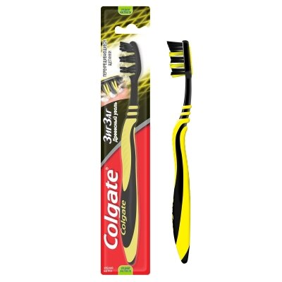 Зубна щітка Colgate Зиг Заг, Деревне вугілля, 1 штука
