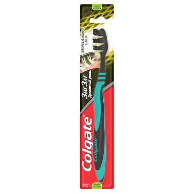 Зубна щітка Colgate Зиг Заг, Деревне вугілля, 1 штука