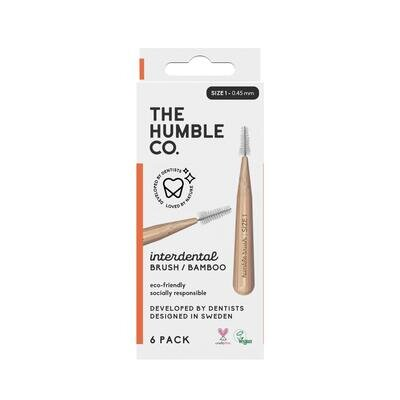 Інтердентальні щітки Humble бамбукові, розмір 1, 0.45 мм, 6 шт