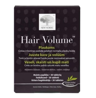 Комплекс New Nordic Hair Volume для росту і об'єму волосся таблетки №30