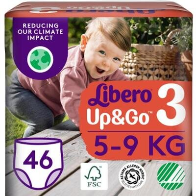 Підгузки-трусики Libero Up&Go розмір 3, 5-9 кг, 46 шт