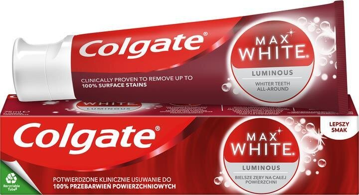 Зубна паста Colgate Max White Luminous, 75 мл
