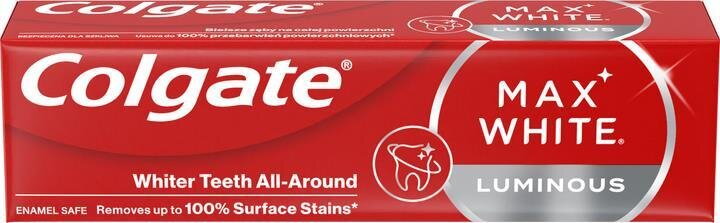 Зубна паста Colgate Max White Luminous, 75 мл