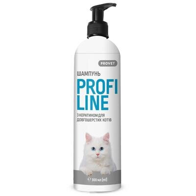 Шампунь ProVET Profiline PR242203 з кератином для довгошерстих котів, 300 мл