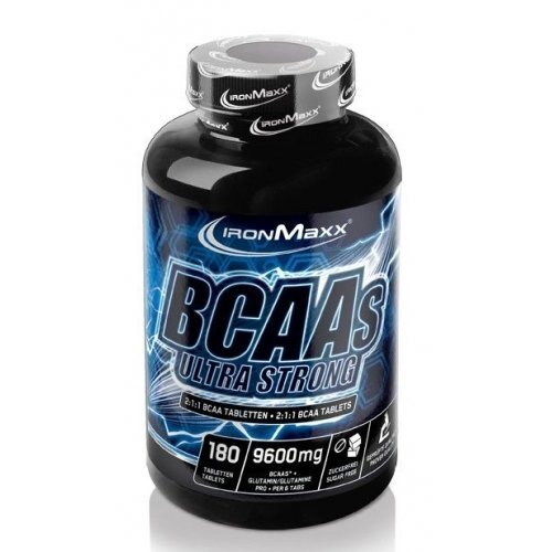 Амінокислота IronMaxx BCAAs Ultra Strong 2: 1: 1, банка 180 таблеток