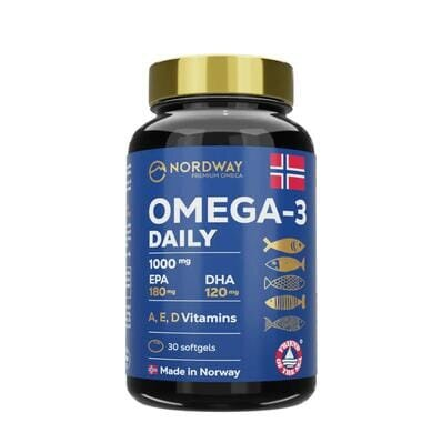 Омега 3 Дейлі Nordway Omega-3 Daily 1000 мг, 30 капсул