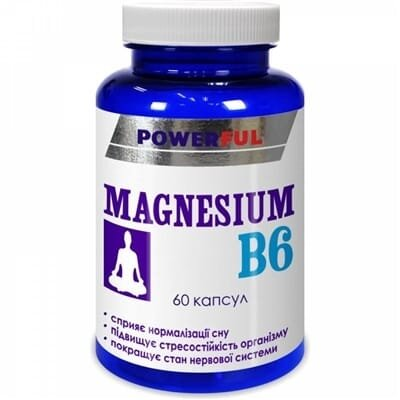 Магнезіум B6 POWERFUL капсули №60 у бан.