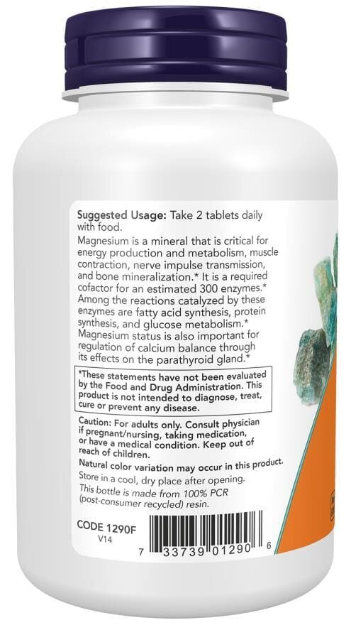 Магній цитрат NOW Magnesium Citrate 200 мг таблетки №100
