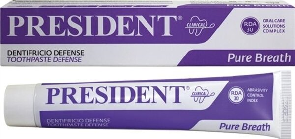 Зубна паста President Clinical Defense Pure Breath, 75 мл