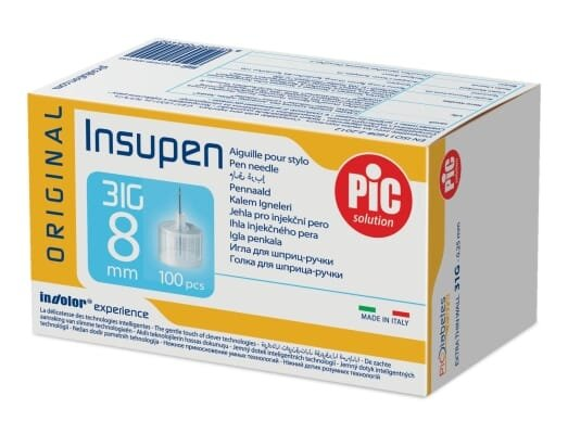 Голка для шприц-ручки Insupen G31 (0,25 х 8 мм), 100 штук