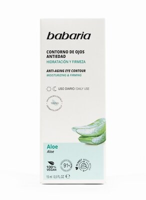 Крем для шкіри навколо очей Babaria Aloe антивіковий, 15 мл