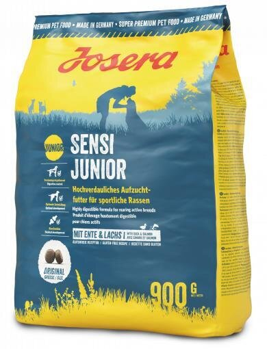 Корм сухий Josera Sensi Junior для собак з чутливим травленням з качкою та лососем, 900 г