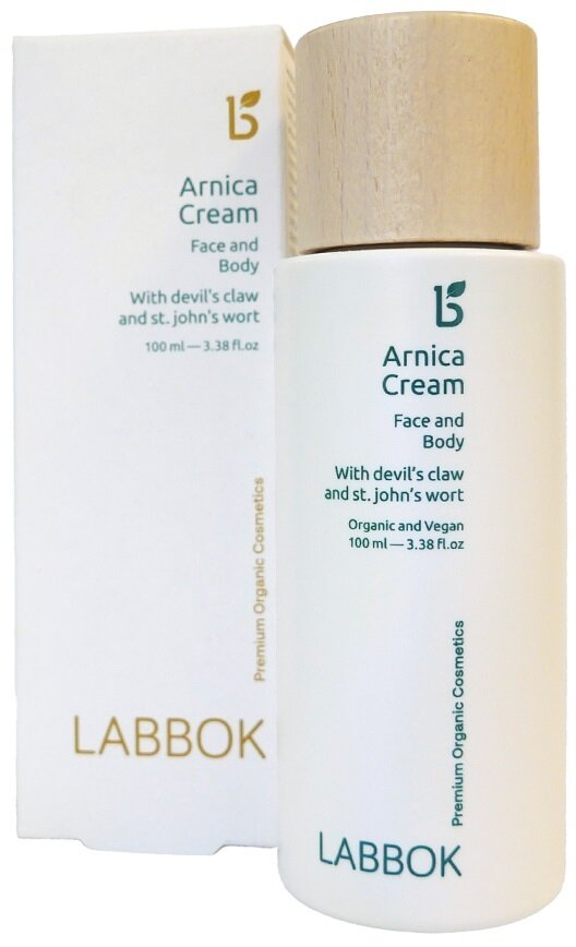 Крем для обличчя та тіла Labbok ?rnica Cream при набряках, синцях і забоях з натуральним екстрактом гірської арніки, 100 мл