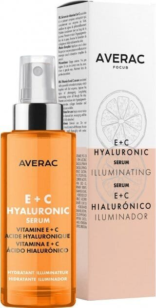 Сироватка для обличчя Averac Focus Hyaluronic Serum With Vitamins E + C гіалуронова з вітамінами Е+С, 30 мл