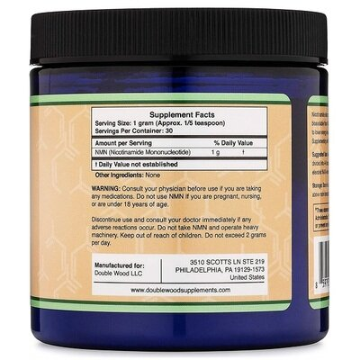 Ніацин Double Wood NMN Bulk Powder (Nicotinamide Mononucleotide), 30 г