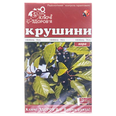 Фіточай Ключі Здоров'я Крушини кора по 75 г у пач.