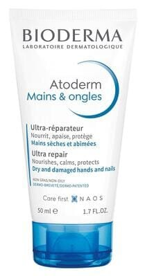Крем для рук і нігтів Bioderma Atoderm для сухої шкіри, 50 мл