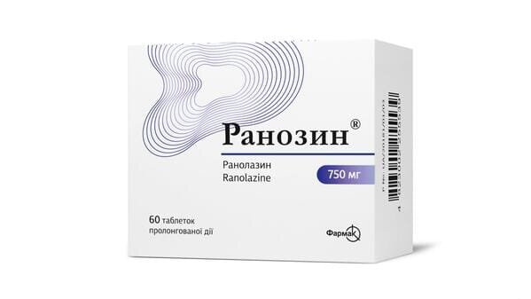 Ранозин таблетки прол./д. по 750 мг №60 (10х6)