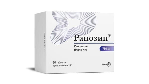 Ранозин таблетки прол./д. по 750 мг №60 (10х6)