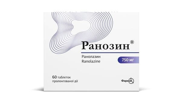 Ранозин таблетки прол./д. по 750 мг №60 (10х6)