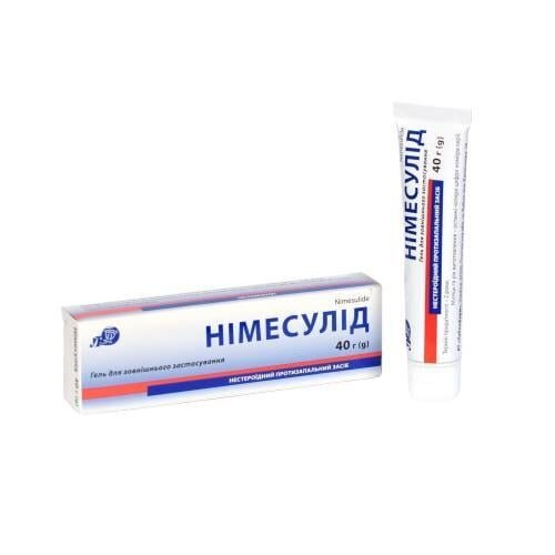 Німесулід гель 10 мг/г по 40 г у тубах