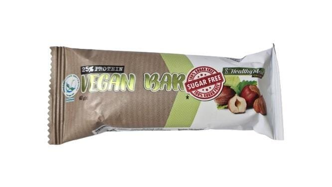 Батончик протеїновий Power Pro 25% Vegan bar, без цукру з горіхами, сухофруктами, 40 г