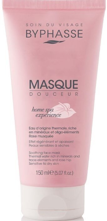 Маска для обличчя Byphasse Home Spa Experience заспокійлива для чутливої та сухої шкіри, 150 мл