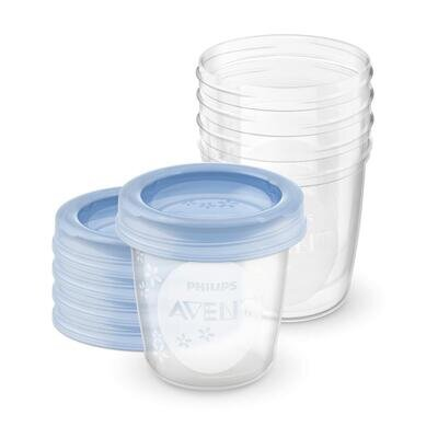 Контейнери Philips Avent SCF619/05 для зберігання грудного молока, 180 мл, 5 шт