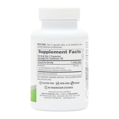 Берберин Nature's Plus Berberine 750 мг, 60 капсул