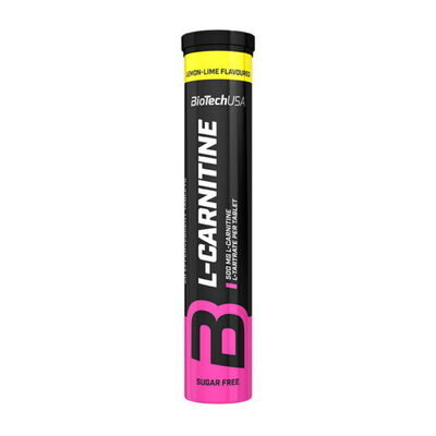 Жироспалювач Biotech Effervescent L-Carnitine 500 mg lemon, 20 таблеток