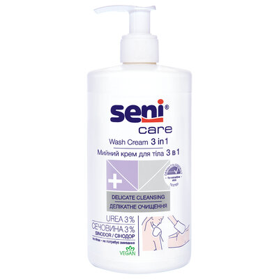 Крем миючий Seni Care 3 в 1 для тіла, 500 мл