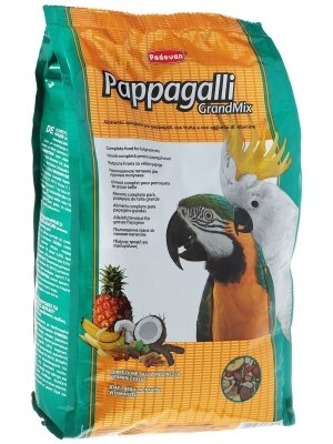Корм щоденний для великих папуг Padovan GrandMix Pappagalli, 2 кг