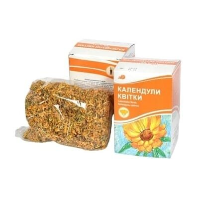 Календули квітки подрібн. по 50 г у пач. з внут. пак.