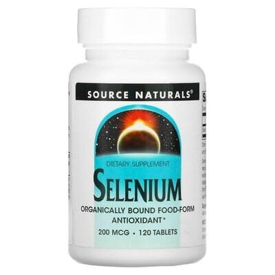 Селен Source Naturals Selenium 200 мкг, 120 таблеток