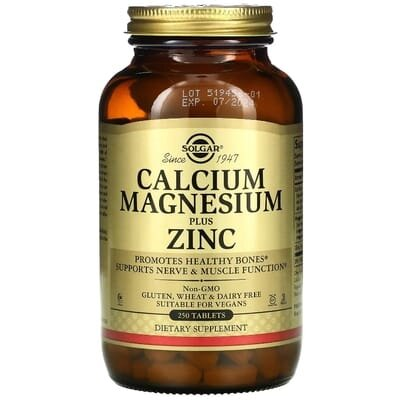 Кальцій, магній плюс цинк Solgar Calcium Magnesium Plus Zinc таблетки №250