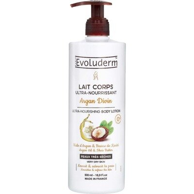 Лосьйон-молочко Evoluderm для дуже сухої шкіри живильне з аргановою олією, 500 мл