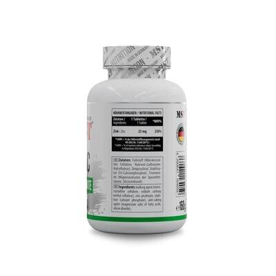Цинк піколінат MST Nutrition Zinc picolinate 25 мг, 200 таблеток