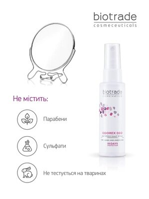Дезодорант-антиперспірант спрей Biotrade Odorex Deo тривалої дії 10 днів захисту, 40 мл