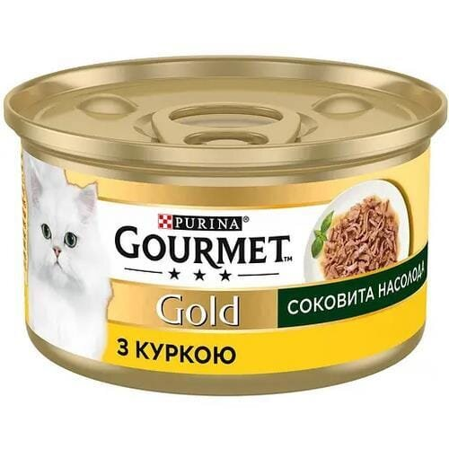 Корм вологий для кішок Purina Gourmet Gold Соковита насолода з куркою, 85 г