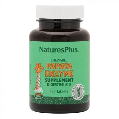 Фермент Папайї Nature's Plus Chewable Papaya Enzyme Supplement, 180 таблеток