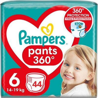 Підгузки-трусики Pampers Pants дитячі розмір 6, 14-19 кг, 44 шт