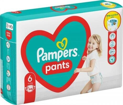 Підгузки-трусики Pampers Pants дитячі розмір 6, 14-19 кг, 44 шт
