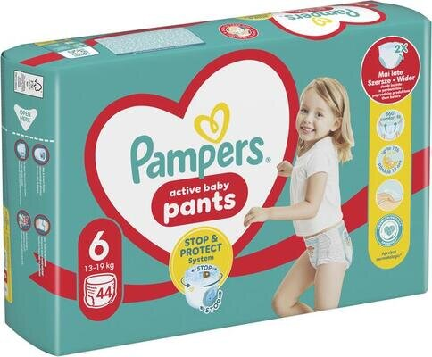 Підгузки-трусики Pampers Pants дитячі розмір 6, 14-19 кг, 44 шт