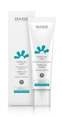 Крем-гель для обличчя Babe Laboratorios Hidro 24h Light SPF20 зволоження та захист, 50 мл