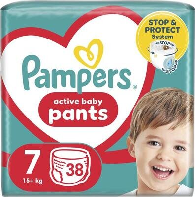 Підгузки-трусики Pampers Pants дитячі розмір 7, 17+ кг, 38 шт