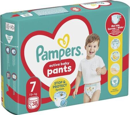 Підгузки-трусики Pampers Pants дитячі розмір 7, 17+ кг, 38 шт
