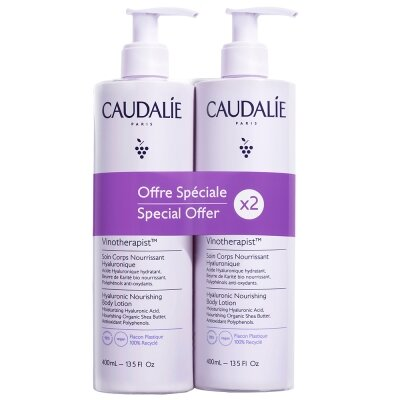Набір Caudalie Vinotherapist Крем для тіла поживний, 2 шт х 400 мл