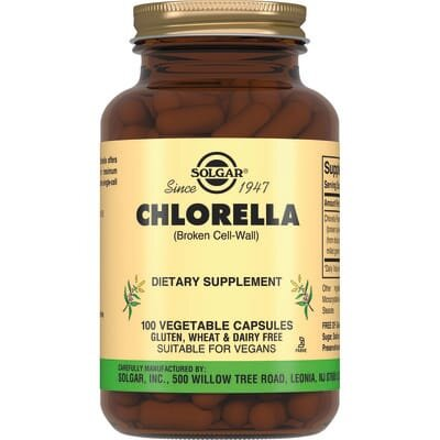 Хлорела Solgar Chlorella вег. капсули №100